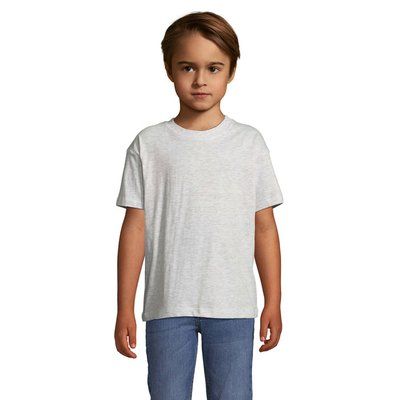 Camiseta Niño 150g Manga Corta Gris Claro XXL