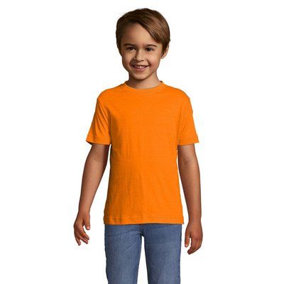 Camiseta Niño 150g Manga Corta Naranja XL