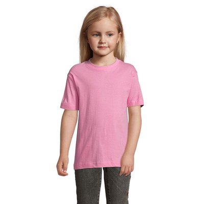 Camiseta Niño 150g Manga Corta Rosa XXL