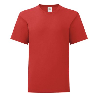 Camiseta Niño Algodón Tacto Suave Rojo 12-13