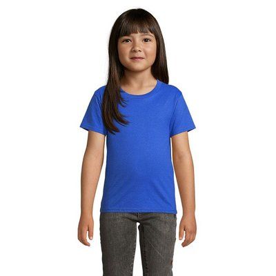 Camiseta Niños 175g Algodón Ajustada Azul Royal L