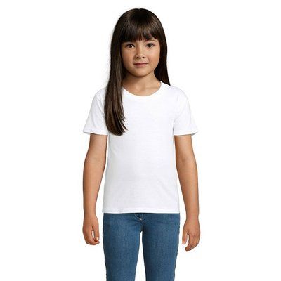 Camiseta Niños Ajustada 150g Algodón Blanco XXL