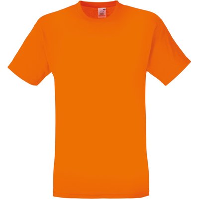 Camiseta niños algodón cuello redondo Naranja 14/15 ans