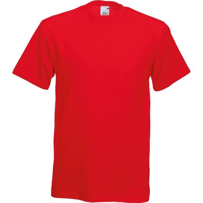 Camiseta niños algodón cuello redondo Rojo 12/13 ans