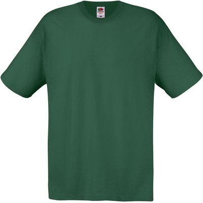 Camiseta niños algodón cuello redondo Verde 3/4 ans