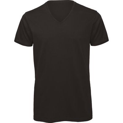 Camiseta Orgánica Cuello de Pico Hombre Black S