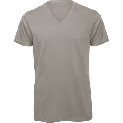 Camiseta Orgánica Cuello de Pico Hombre Gris M