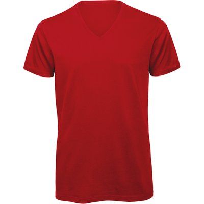 Camiseta Orgánica Cuello de Pico Hombre Red 3XL