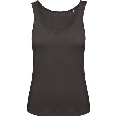 Camiseta orgánica sin mangas mujer Black XS