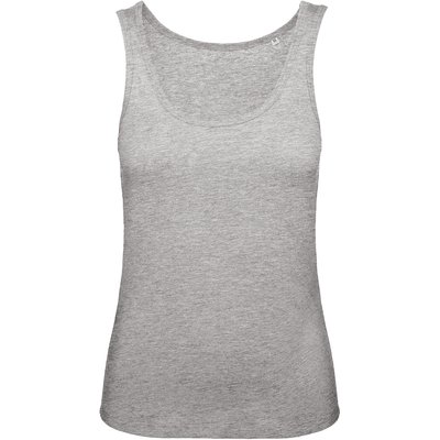 Camiseta orgánica sin mangas mujer Gris M