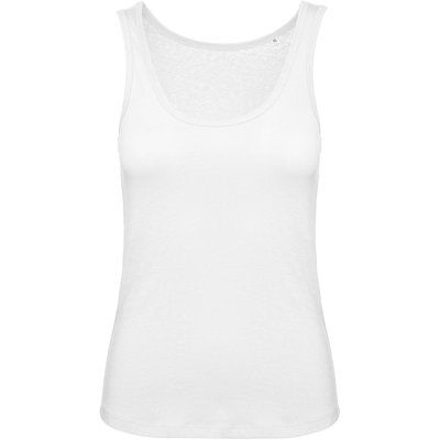 Camiseta orgánica sin mangas mujer White XL