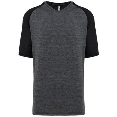 Camiseta pádel bicolor hombre Black / Marl Dark Grey XXL