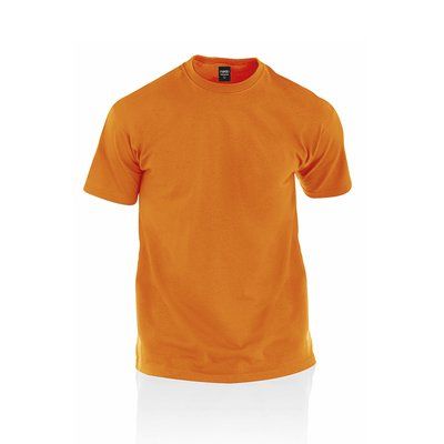Camiseta Premium 100% Algodón Naranja S