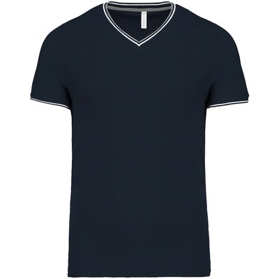 Camiseta de punto piqué de hombre Azul 3XL