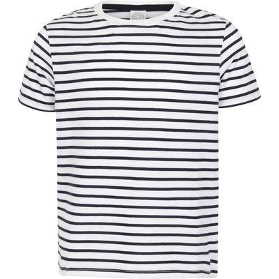 Camiseta A Rayas 100% Algodón White / Oxford Navy 5/6 ans