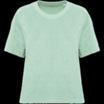 Camiseta de rizo para mujer corte oversize Brook Green XS