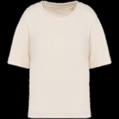 Camiseta de rizo para mujer corte oversize Ivory M