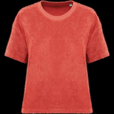 Camiseta de rizo para mujer corte oversize Paprika M