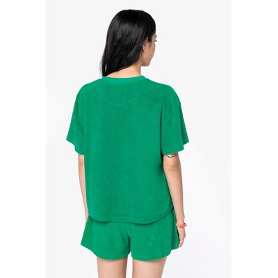 Camiseta de rizo para mujer corte oversize