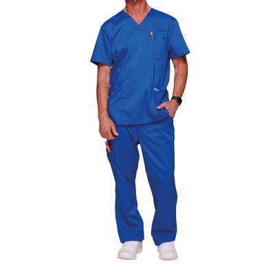 Camiseta Sanitaria 3 bolsillos Azul XXL