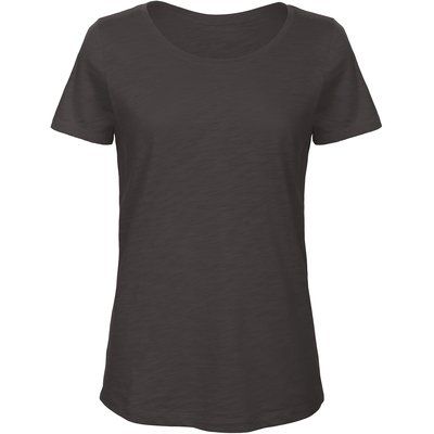 Camiseta  sencilla para mujer de algodón orgánico Negro M