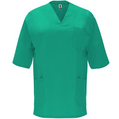 Camiseta de Servicios con Bolsillos y Escote V VERDE LAB M