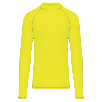 Camiseta surf manga larga hombre Fluorescent Yellow M