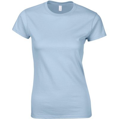 Camiseta sutil mujer algodón Azul M