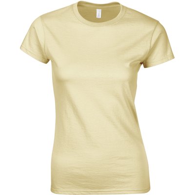 Camiseta sutil mujer algodón Beige S