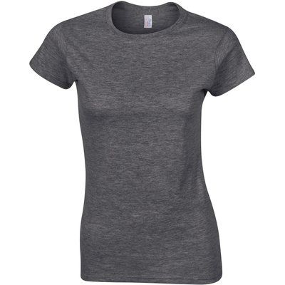 Camiseta sutil mujer algodón Dark Heather M