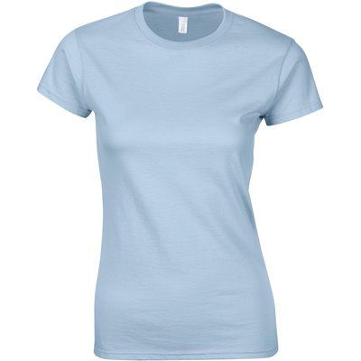 Camiseta sutil mujer algodón Light Blue XXL