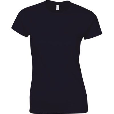 Camiseta sutil mujer algodón Navy S