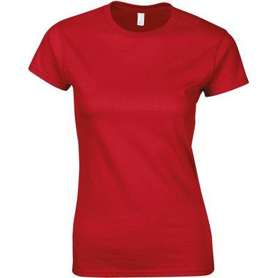 Camiseta sutil mujer algodón Red XL