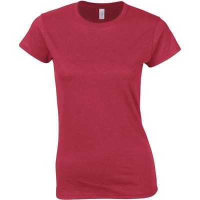 Camiseta sutil mujer algodón Rojo M