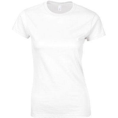 Camiseta sutil mujer algodón White XXL