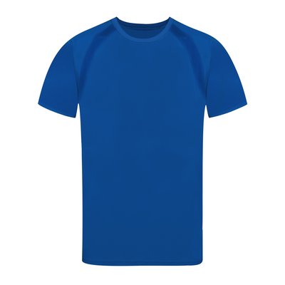 Camiseta técnica adulto 100% poliéster Azul M