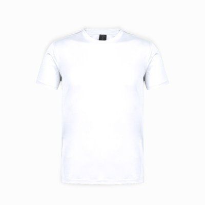 Camiseta técnica adulto de varios colores con diseño en espalda y mangas transpirable Blanco XL