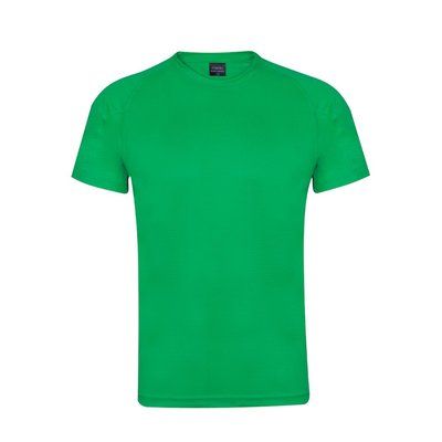 Camiseta técnica adulto de colores y tejido altamente transpirable  Verde M