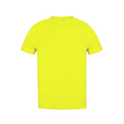 Camiseta técnica adulto transpirable de colores algunos fluorescentes Amarillo Fluor L