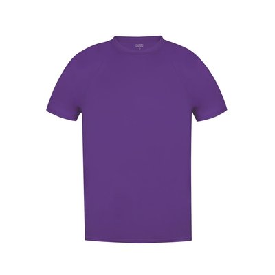 Camiseta técnica adulto transpirable de colores algunos fluorescentes Morado S