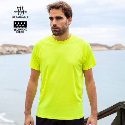 Camiseta técnica adulto transpirable de colores algunos fluorescentes