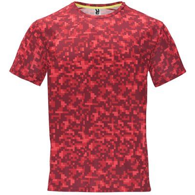 Camiseta Técnica Estampada PIXEL ROJO S