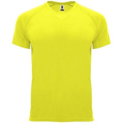 Camiseta técnica manga corta cuello redondo Amarillo Fluor 12