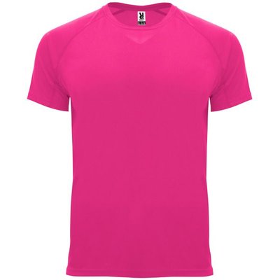 Camiseta técnica manga corta cuello redondo ROSA FLUOR L