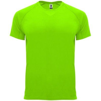 Camiseta técnica manga corta cuello redondo Verde Fluor L