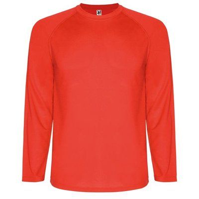 Camiseta técnica manga larga ranglán Rojo 12