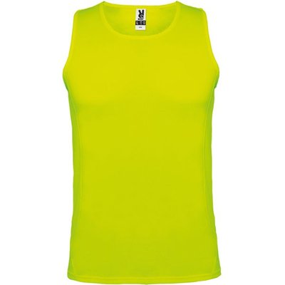 Camiseta Técnica sin Mangas Adulto/Niños Amarillo Fluor 3/4