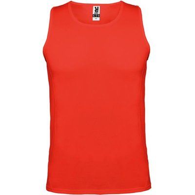 Camiseta Técnica sin Mangas Adulto/Niños Rojo 1/2