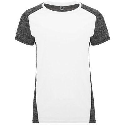 Camiseta Técnica Mujer Doble Tejido Bicolor BLANCO/NEGRO VIGORE S