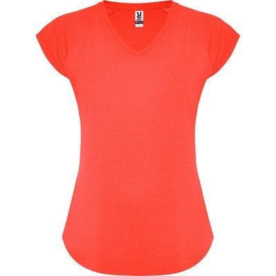 Camiseta Técnica Mujer Entallada CORAL FLUOR S